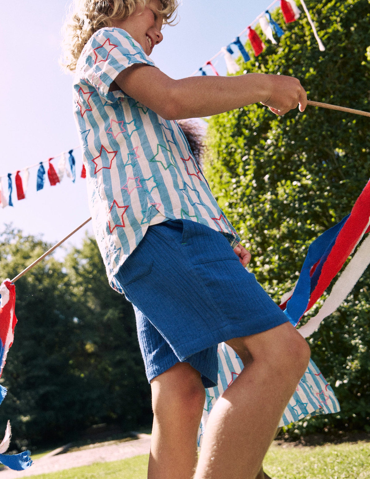 Fun Cotton Shirt-Starry Stripe - Image 8