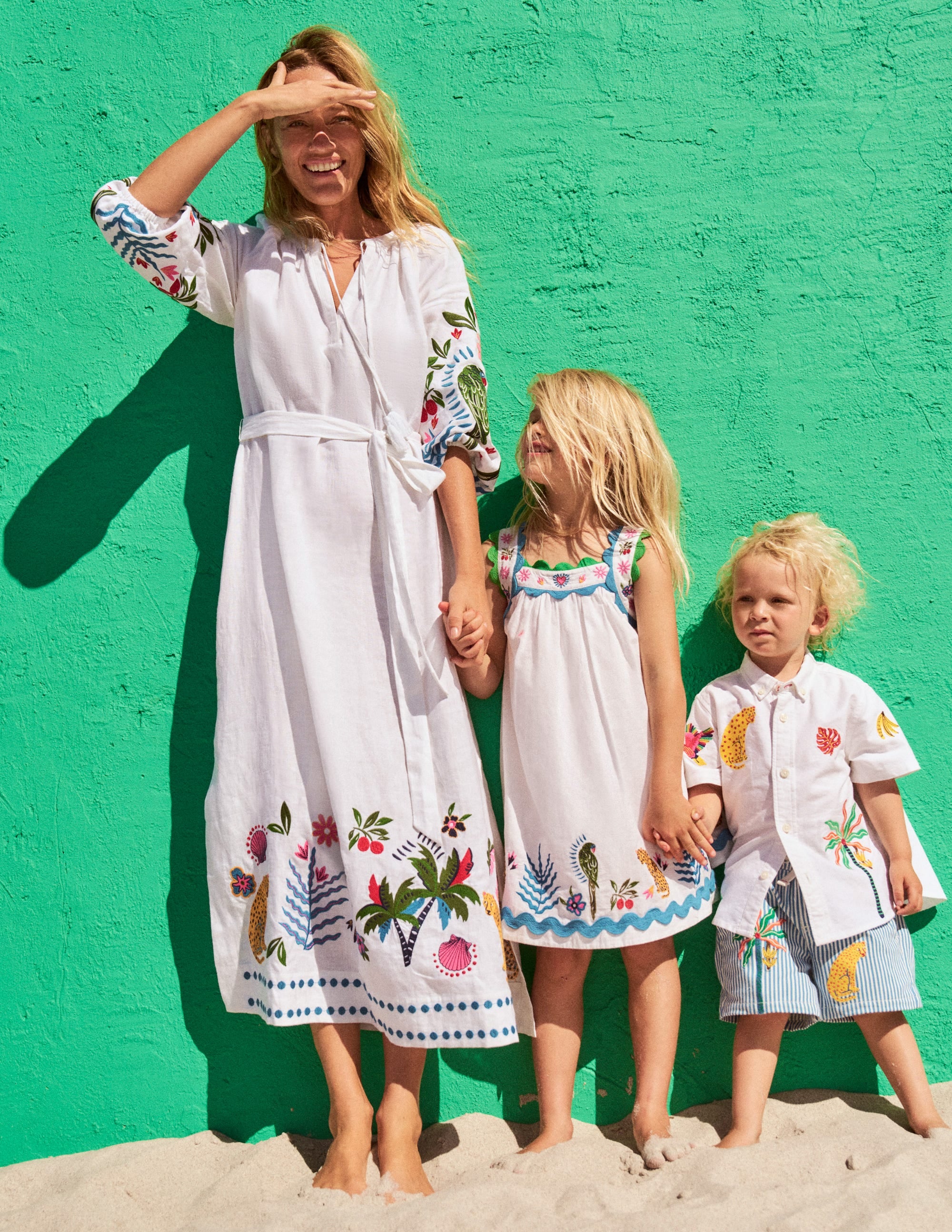 Fun Cotton Shirt-Campanula Jungle Embroidery - Image 8