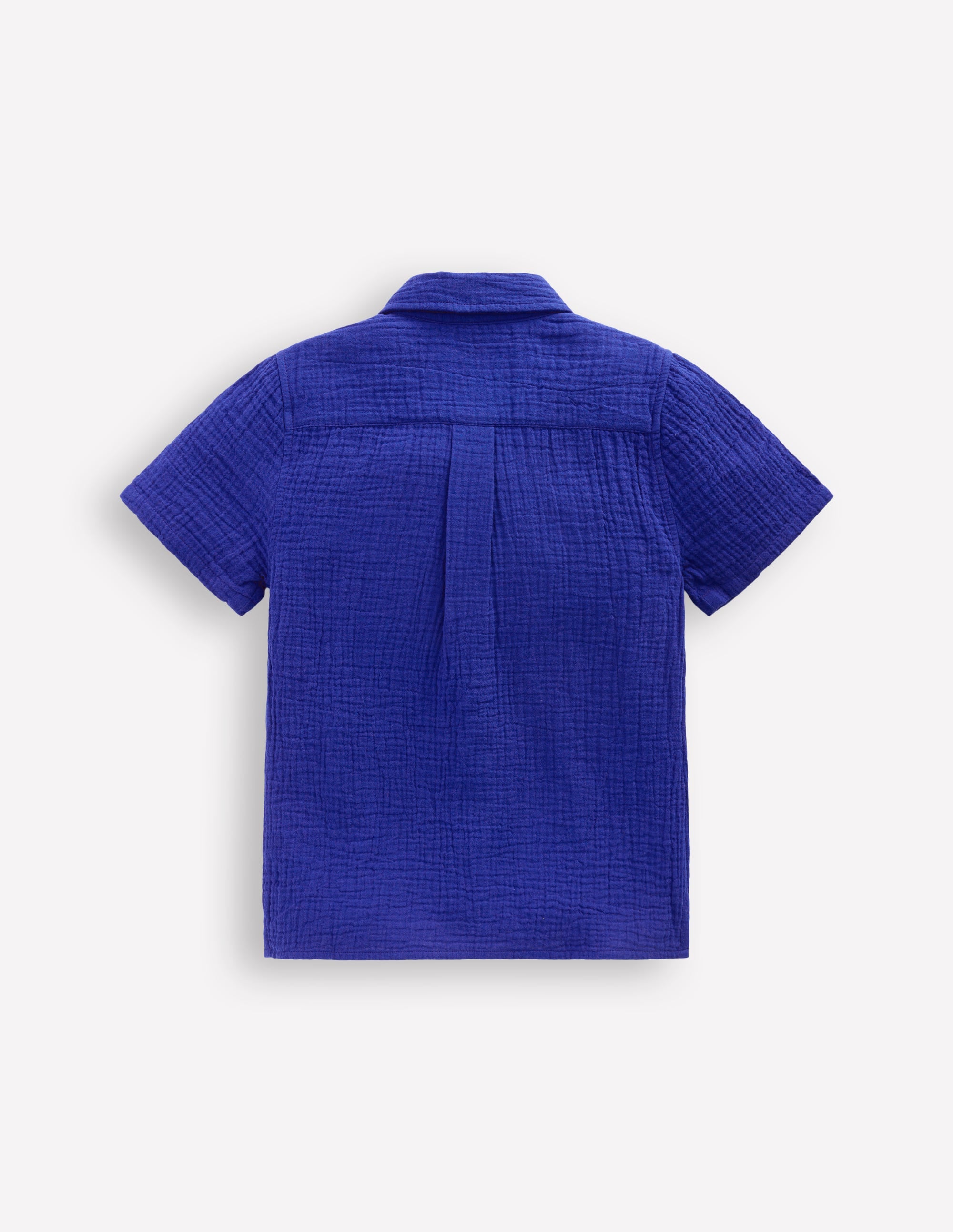 Double Cloth Shirt-Bright Blue - Image 2