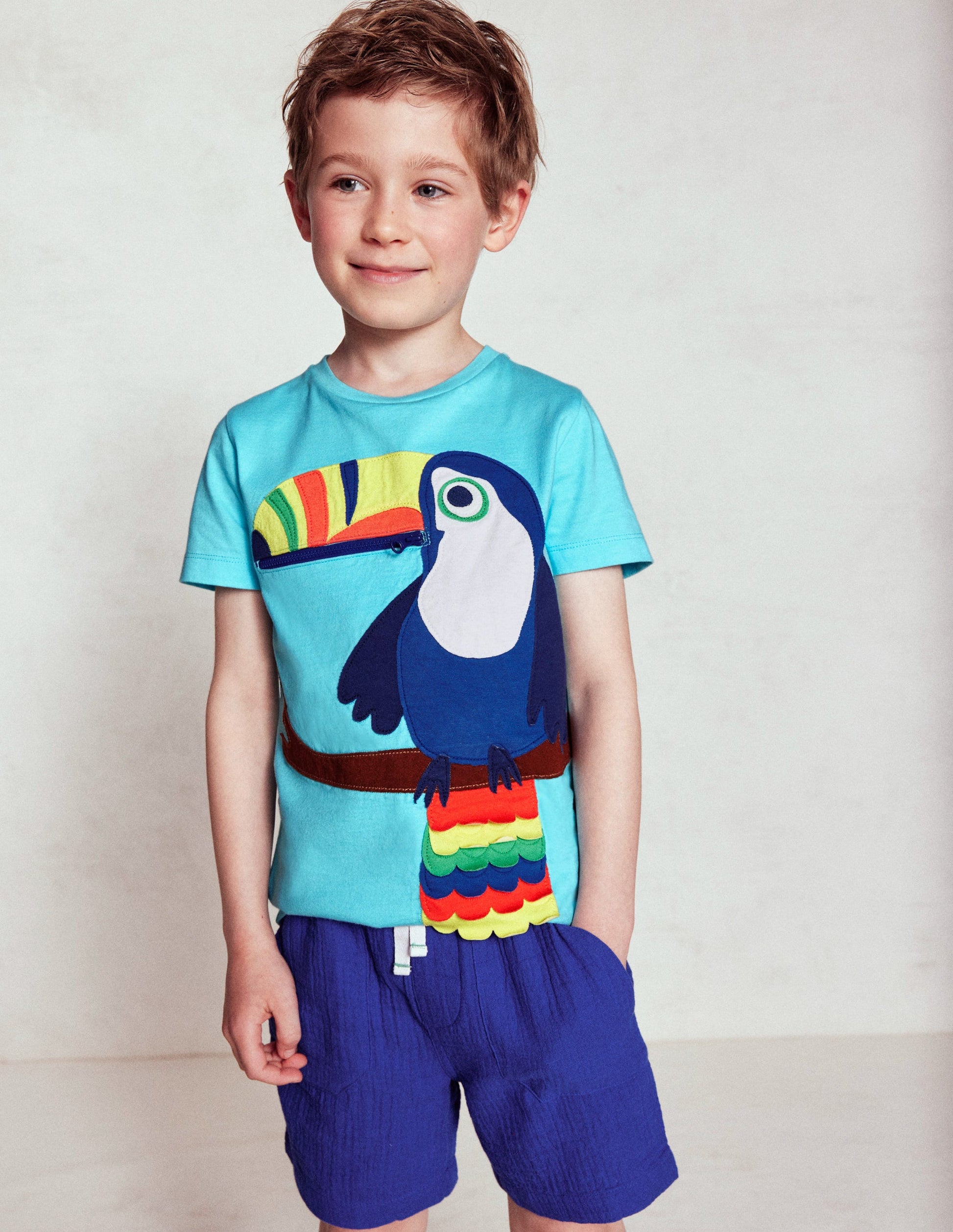 Double Cloth Shorts-Bright Blue-4