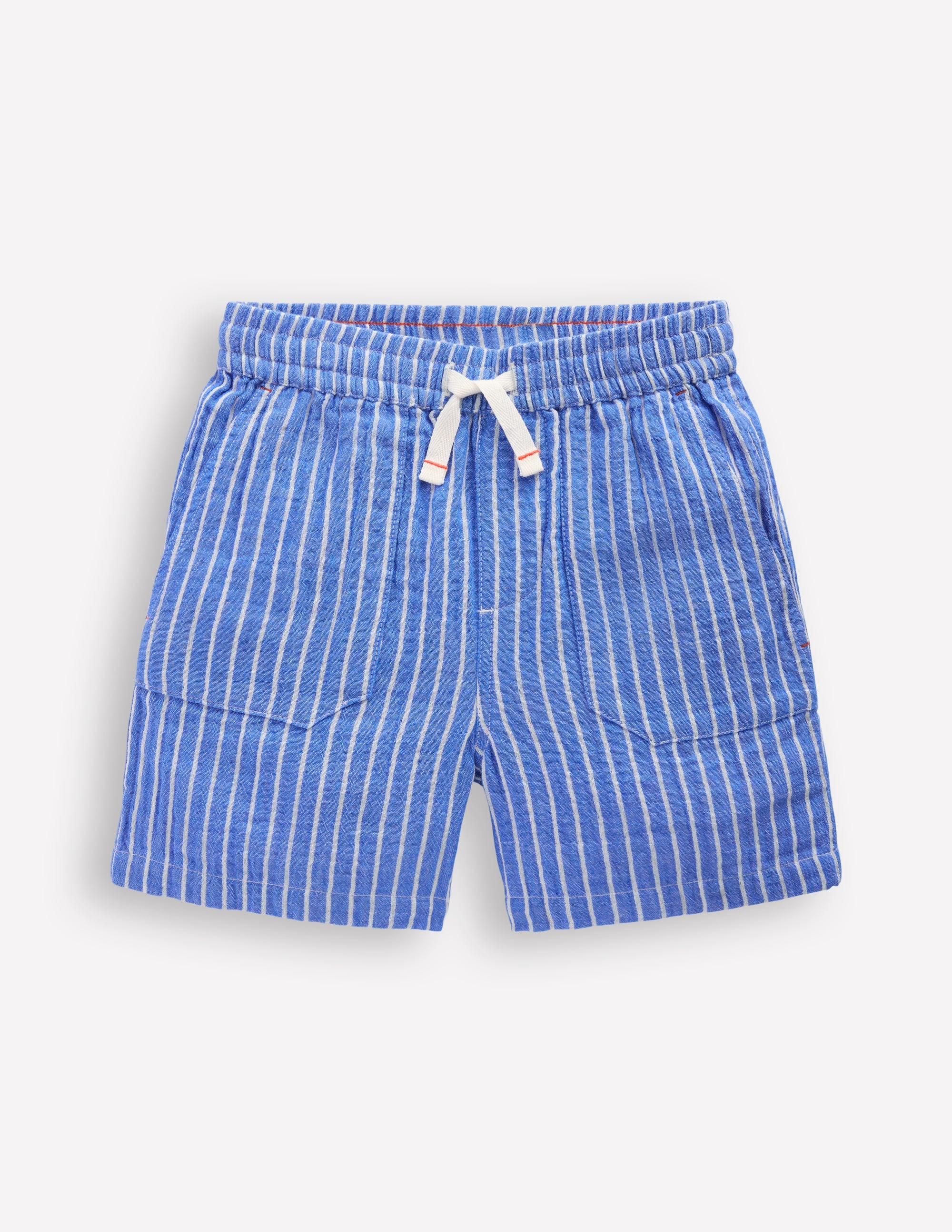 Double Cloth Shorts-Campanula Ticking - Image 1