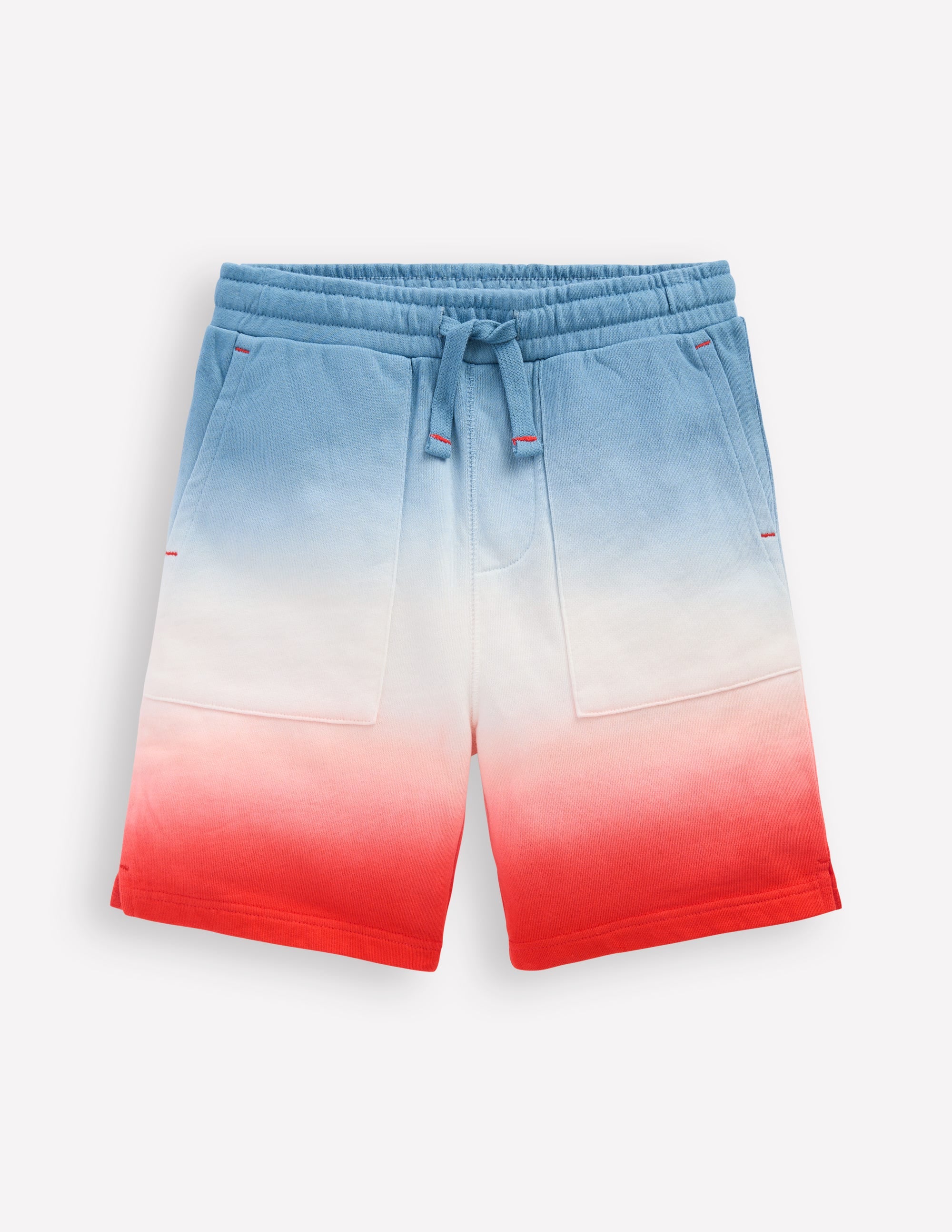 Tie Dye Shorts-Glacier Blue and Orange - Image 1