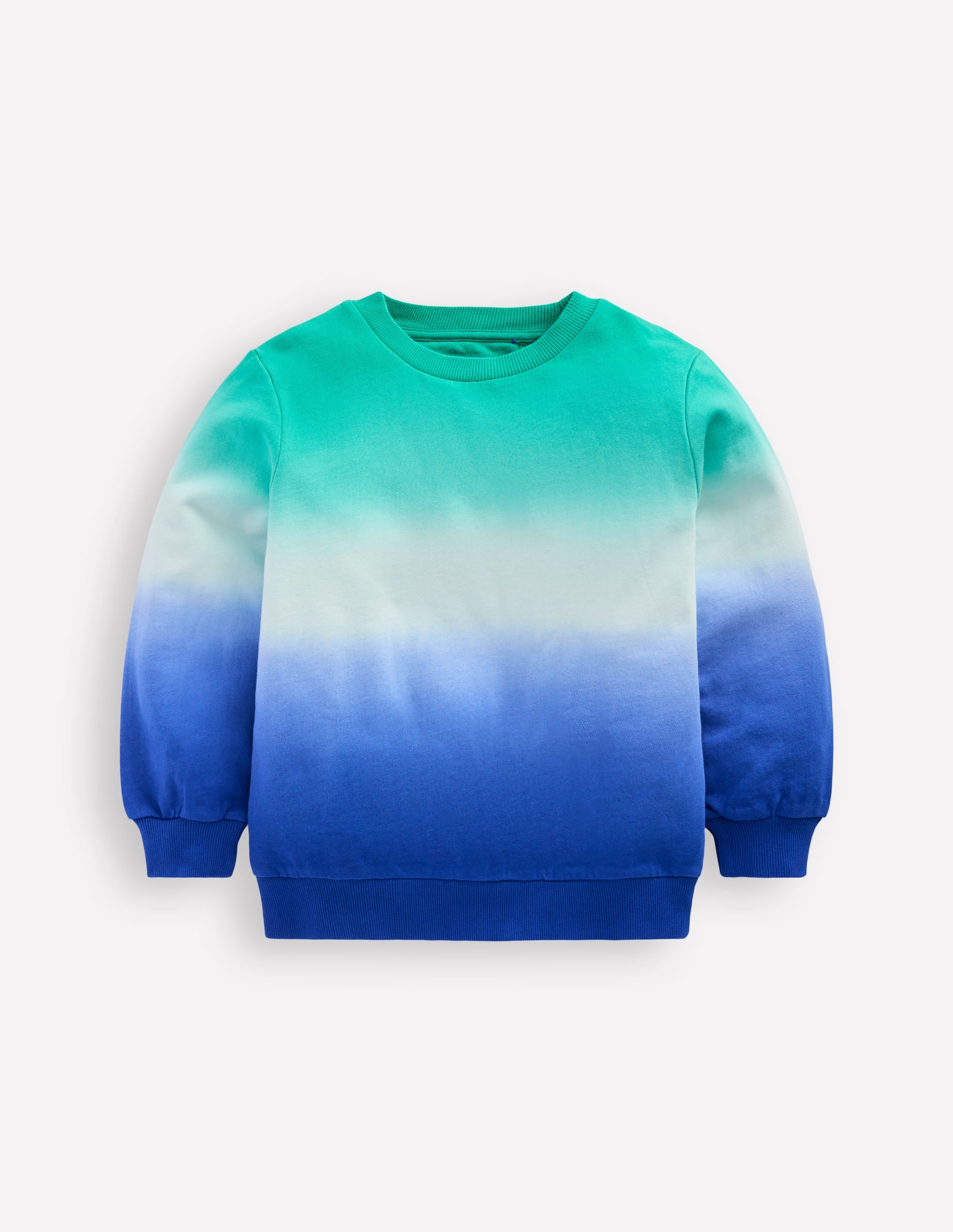 Tie Dye Sweatshirt-Bright Blue/ Aquamarine Blue - Image 1
