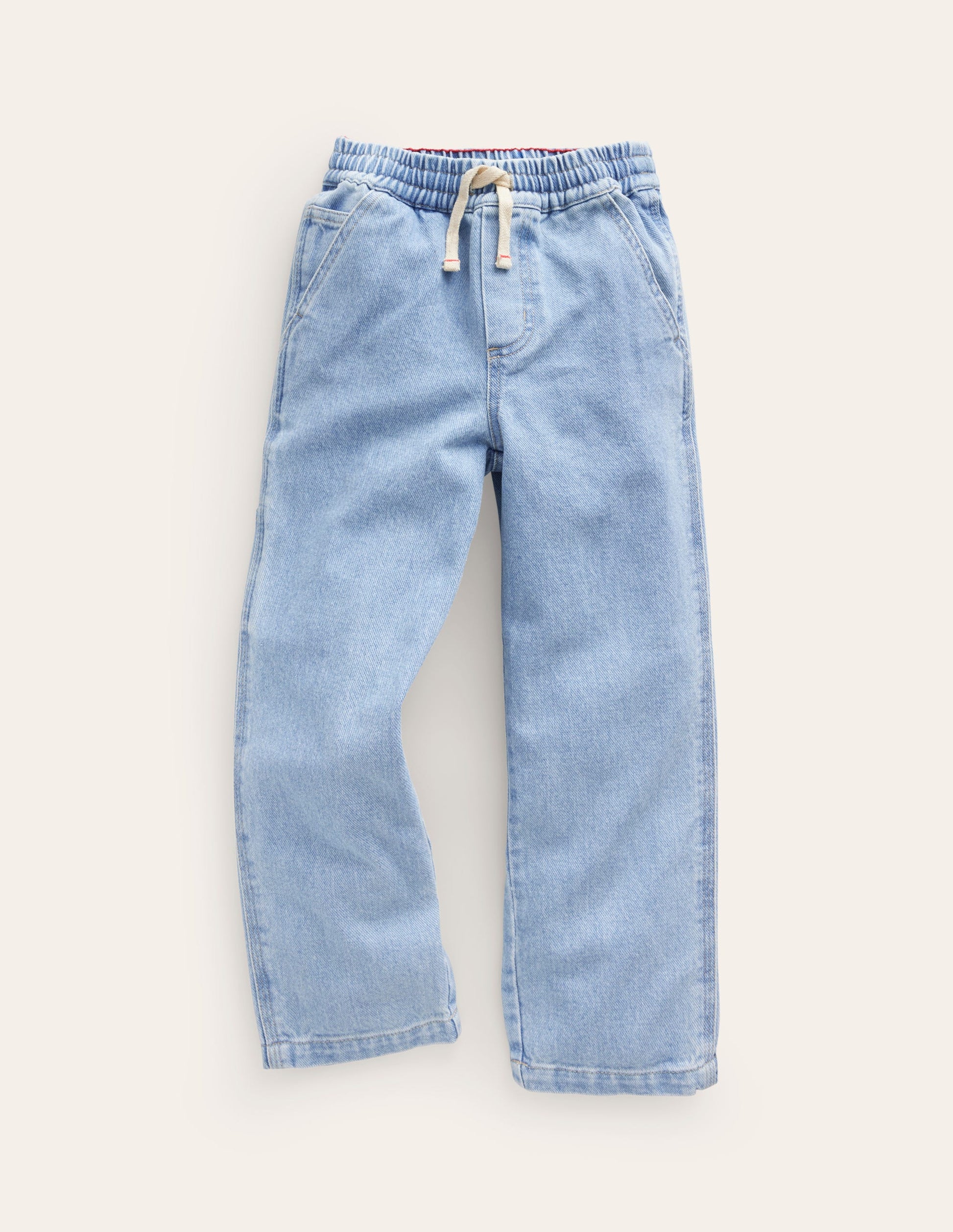 Pull-on Carpenter Pants-Light Wash-1