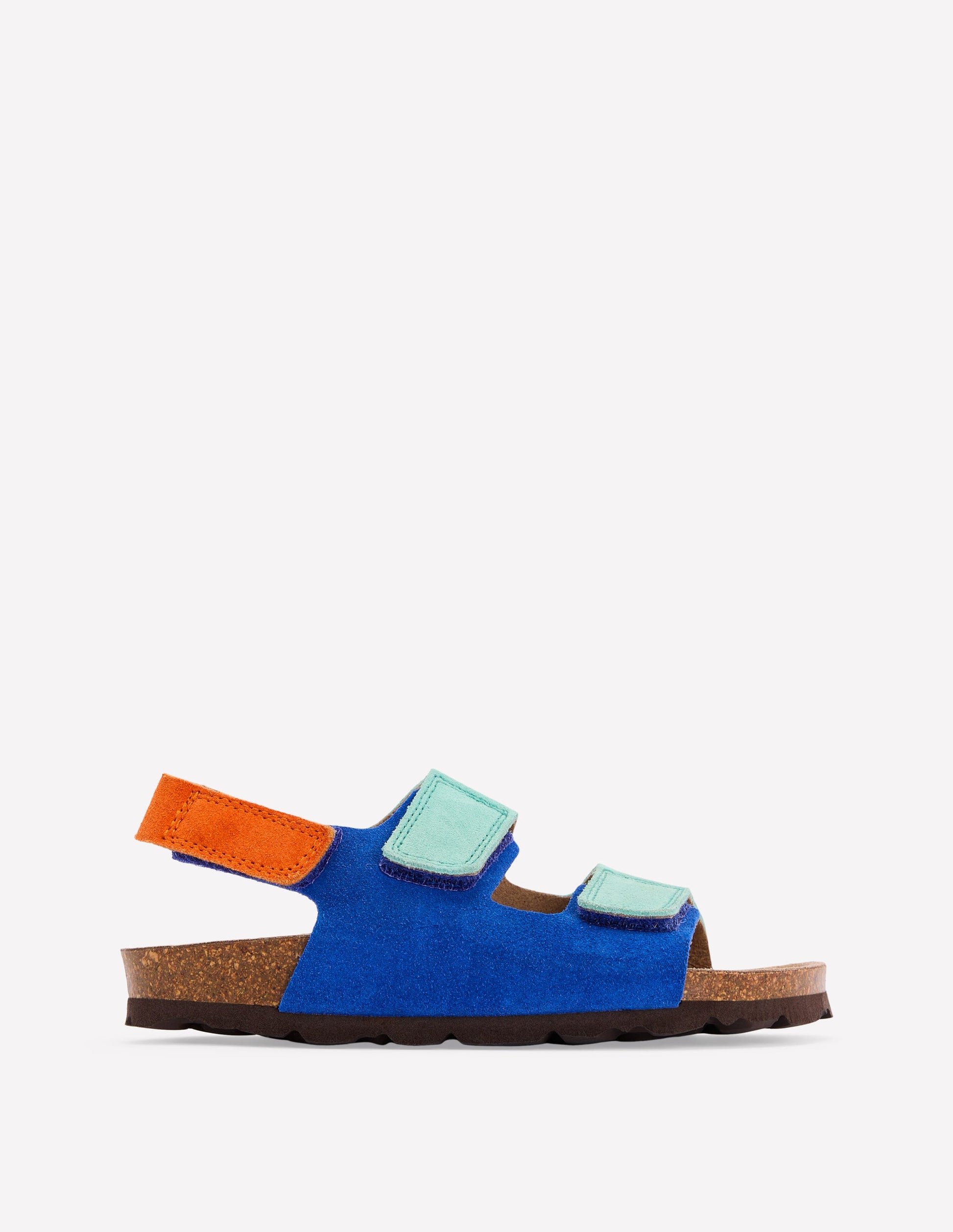 Colourblock Sandals-Blue Colourblock-1