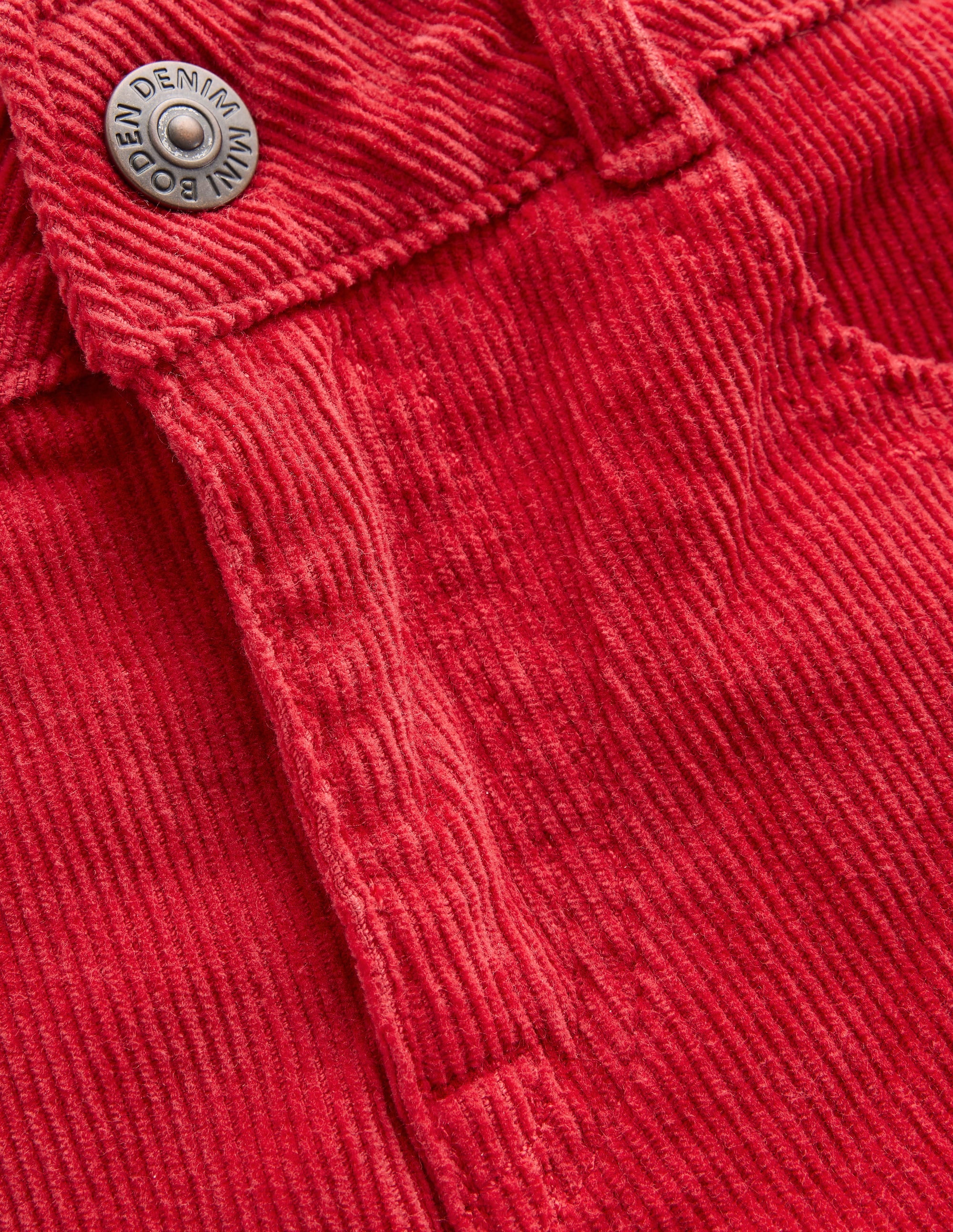 Classic Slim Cord Pants-Carmine Red - Image 3