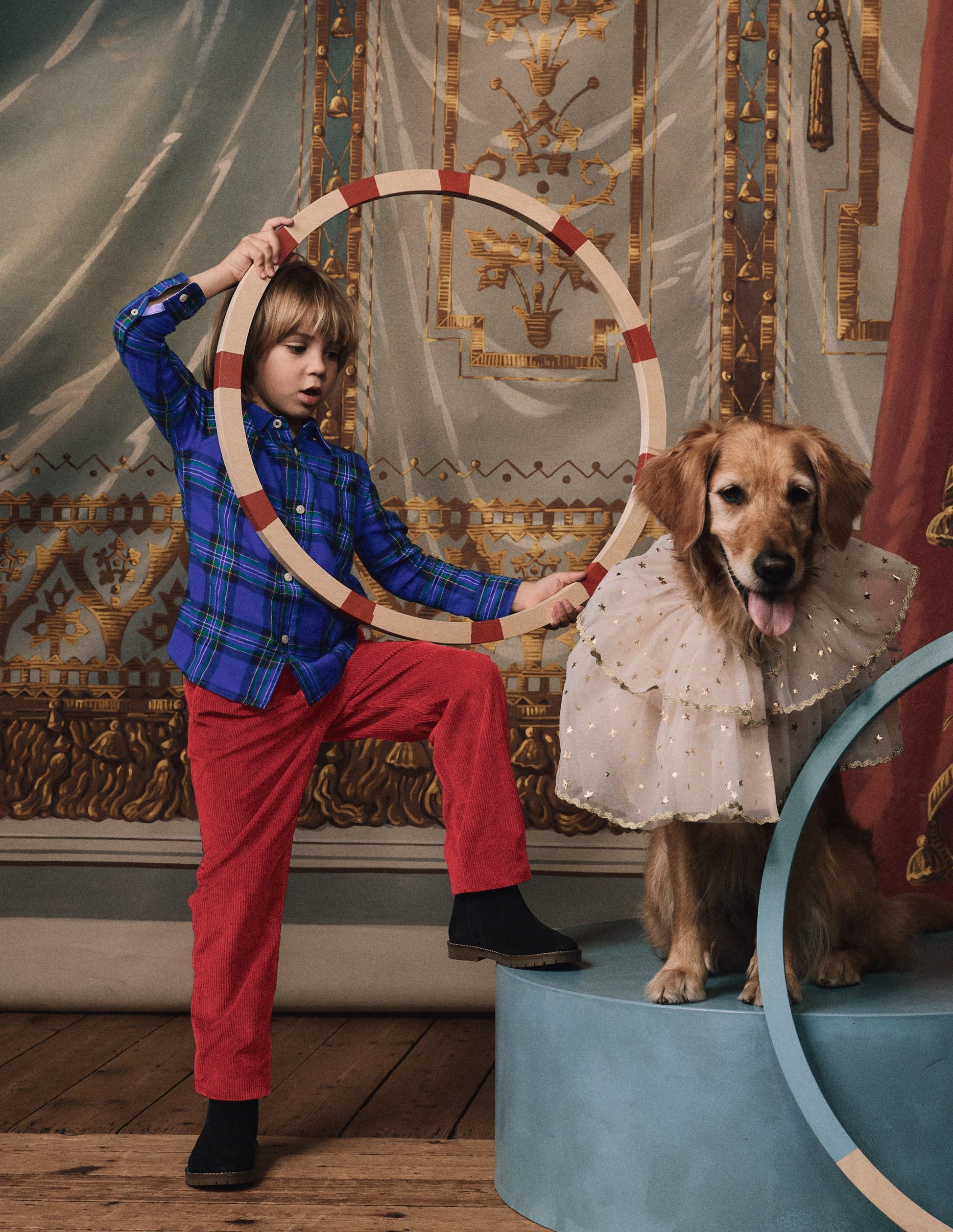 Classic Cord Pants-Carmine Red-4