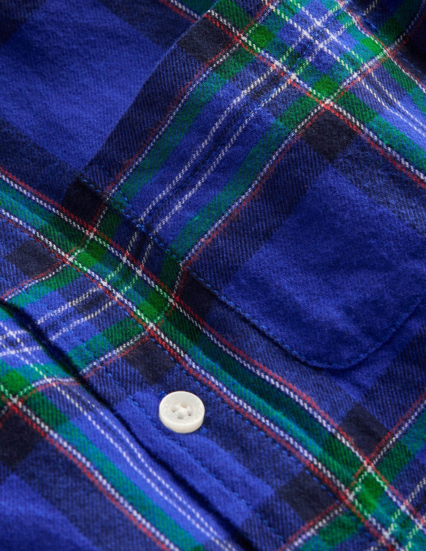 Cosy Cotton Check Shirt-Blue Check