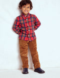 Pull-on Cord Pants-Ginger