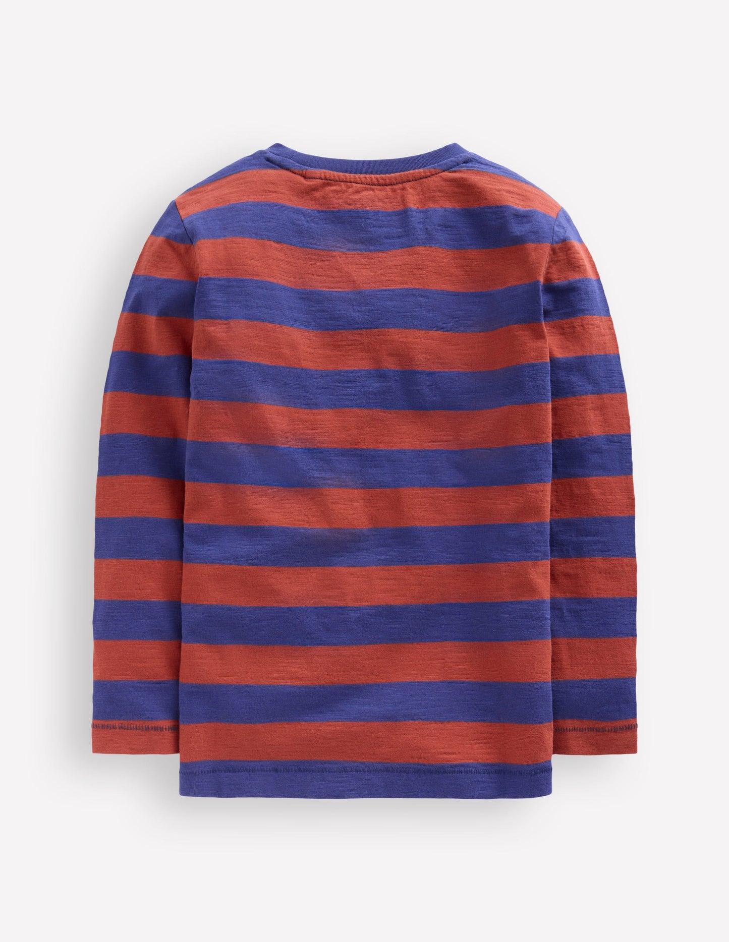 Everyday Long Sleeve T-Shirt-Starboard Blue/ Chestnut Brown