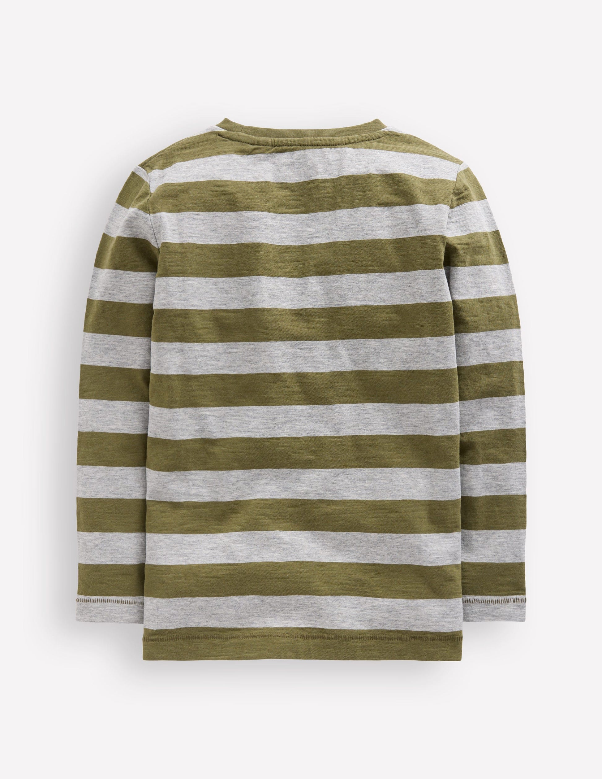 Everyday Long Sleeve T-Shirt-Woodland Green/ Grey Marl-2