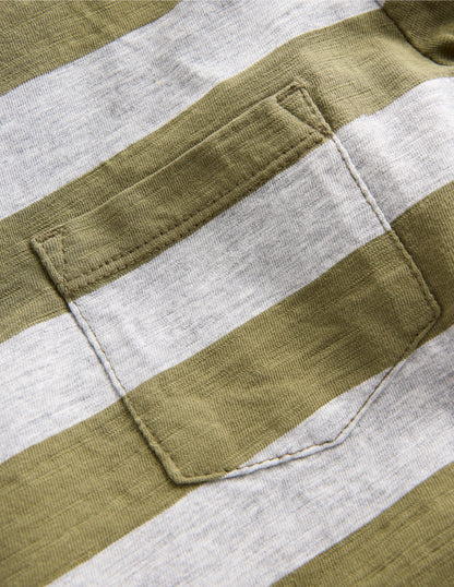 Everyday Long Sleeve T-Shirt-Woodland Green/ Grey Marl-3