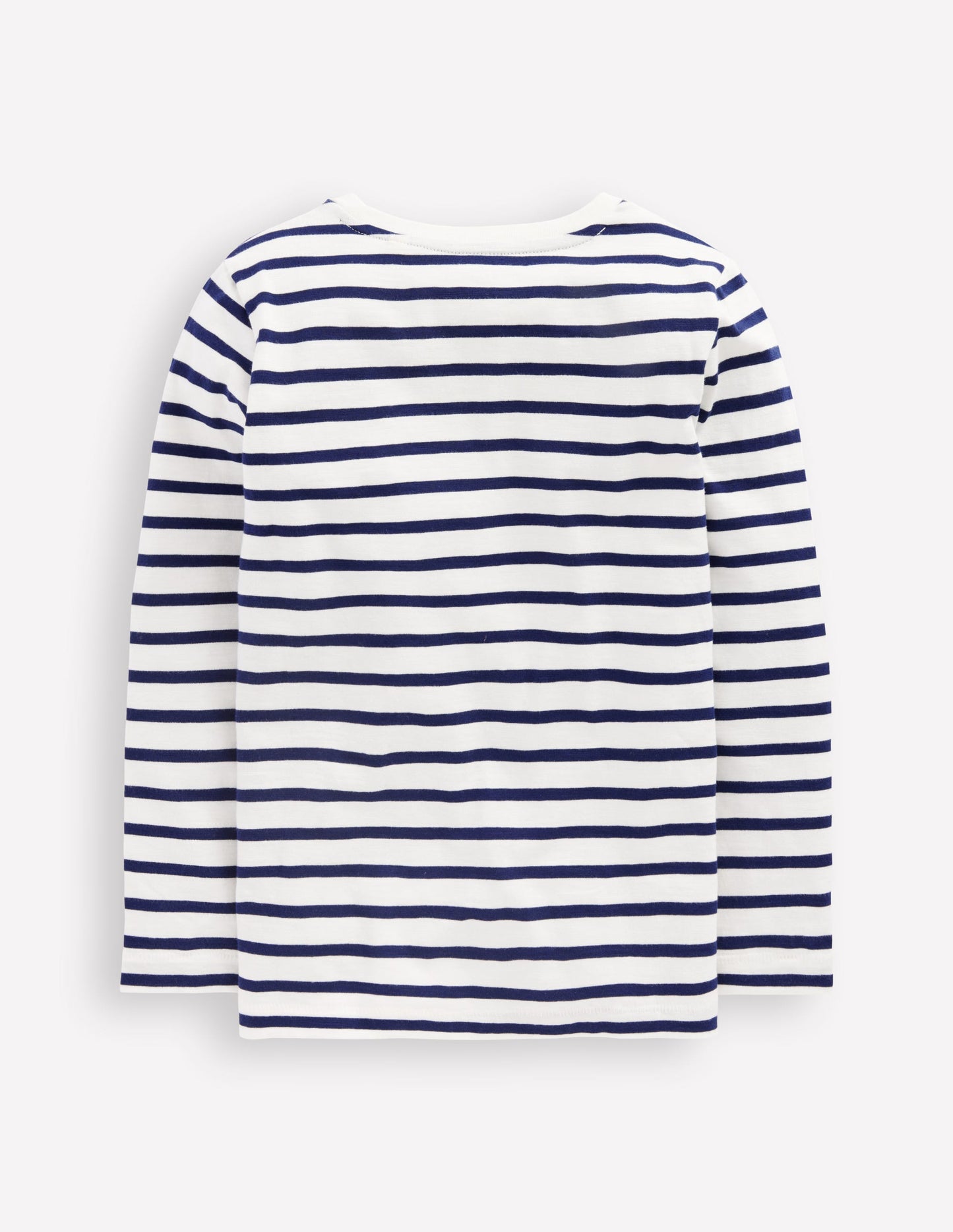Everyday Long Sleeve T-Shirt-Soft Ivory/ College Navy
