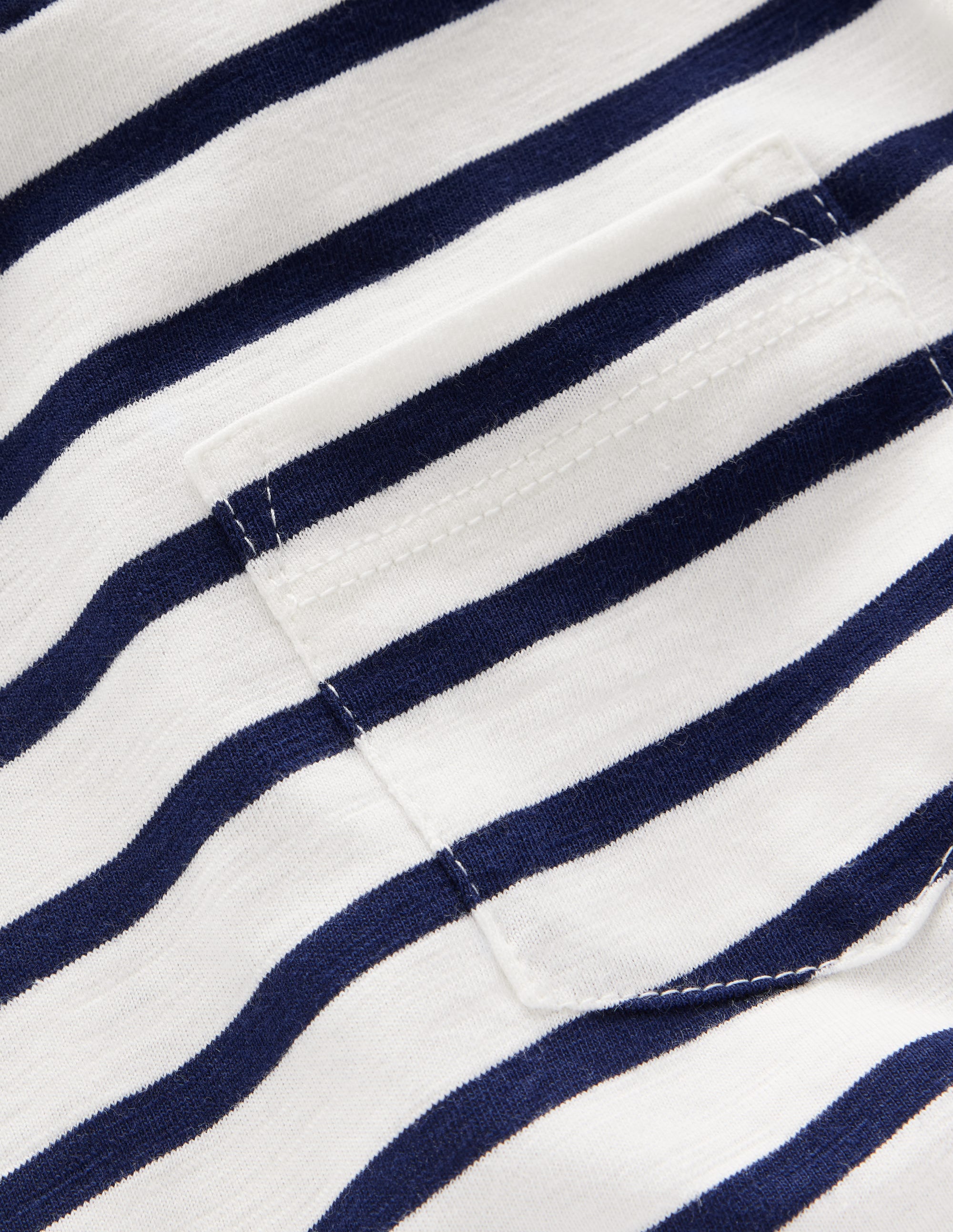 Everyday Long Sleeve T-Shirt-Soft Ivory/ College Navy - Image 3