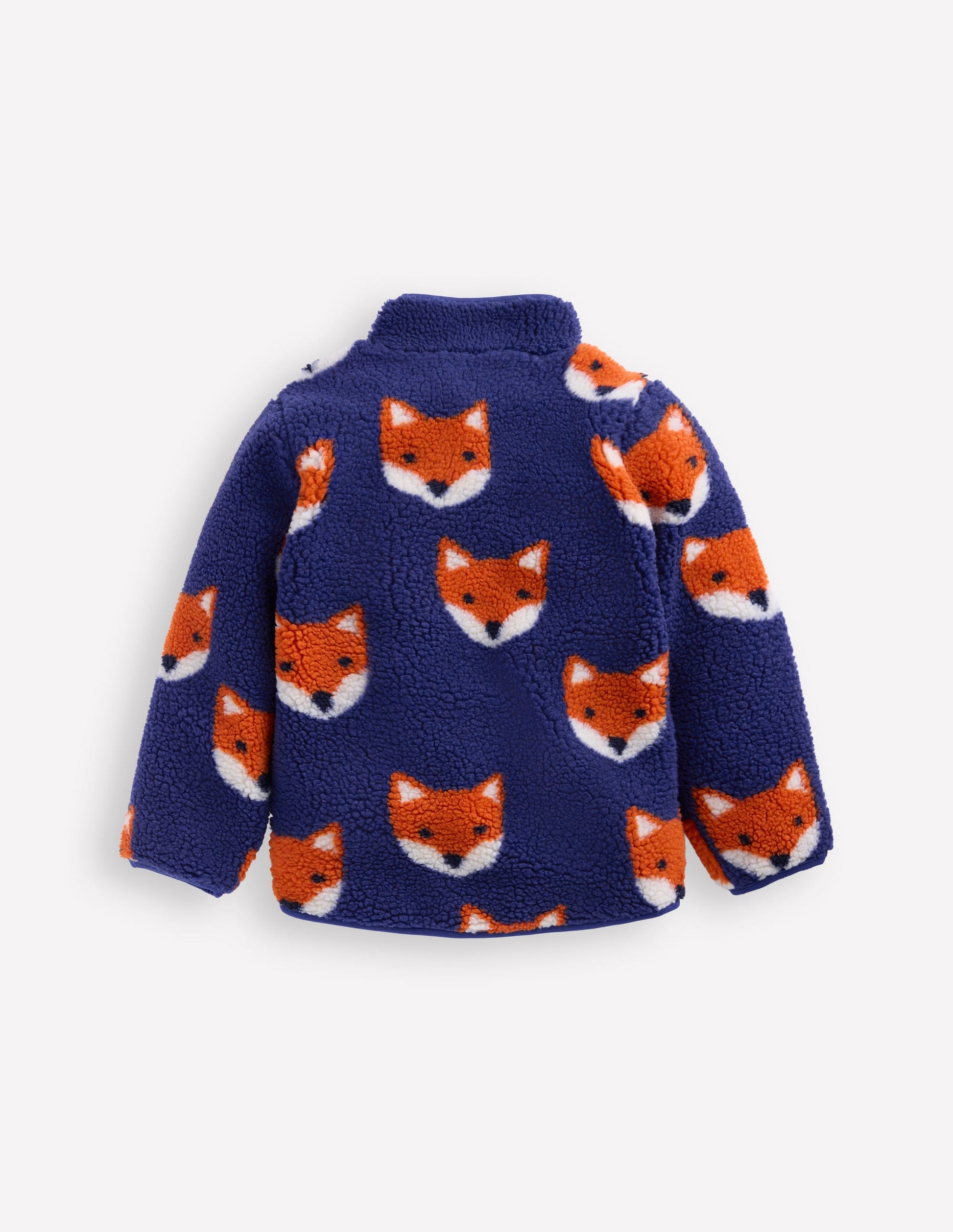 Cosy Borg Jacket-Sapphire Blue Foxes-2
