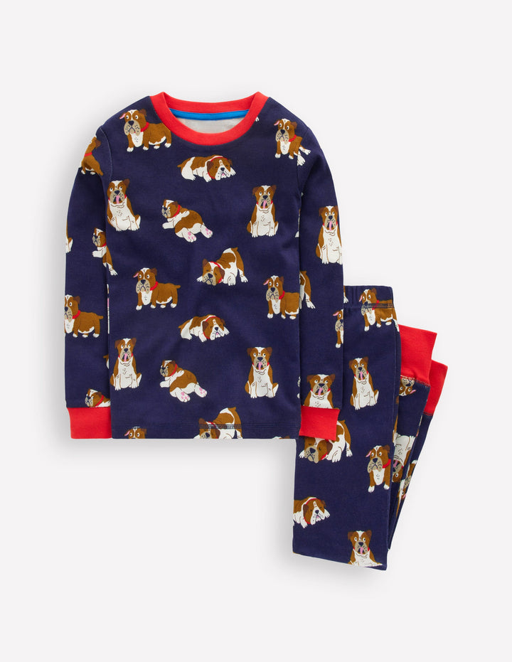 Snug Long John Pajamas-Medieval Bulldogs