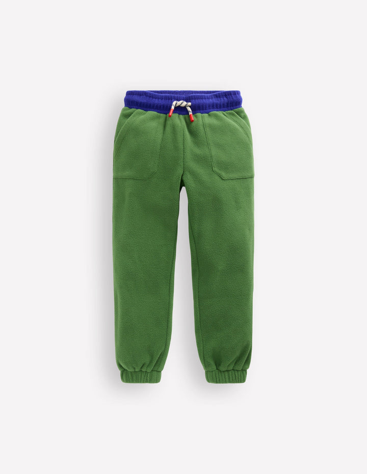 Cosy Fleece Joggers-Broccoli Green