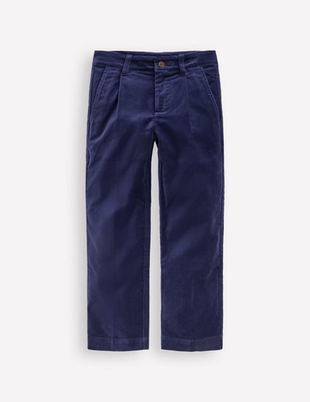 Smart Tailored Pants-Navy Velvet
