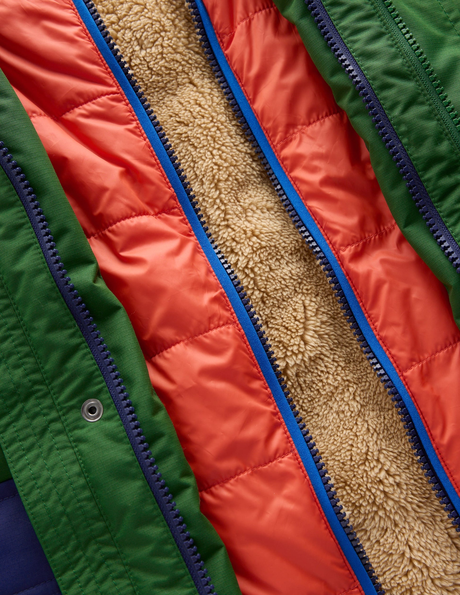 4-in-1 Waterproof Coat-Blue/Green Colourblock-5