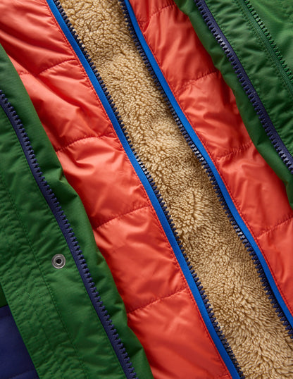 4-in-1 Waterproof Coat-Blue/Green Colourblock-5