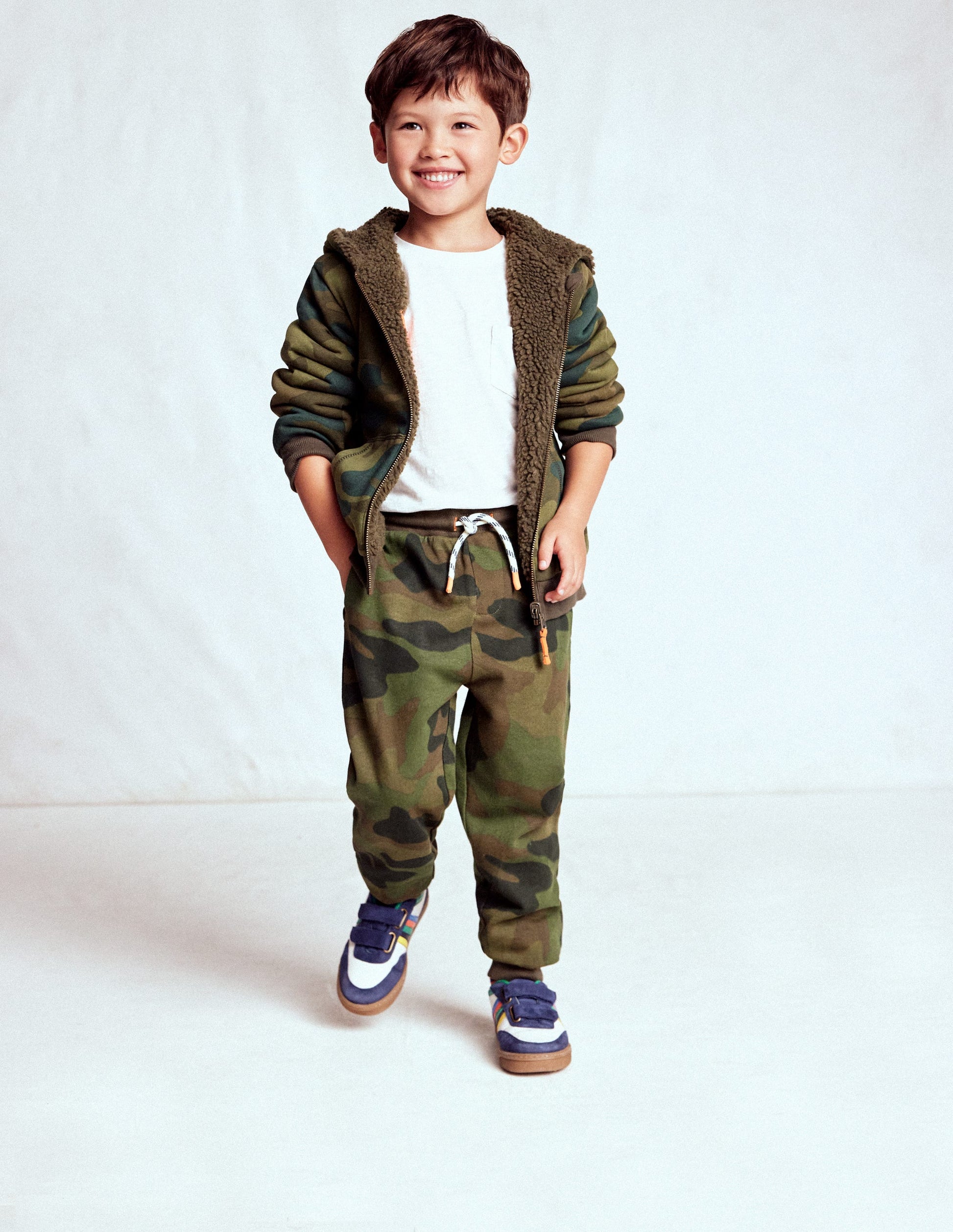 Printed Comfy Sweatpants-Camo-3