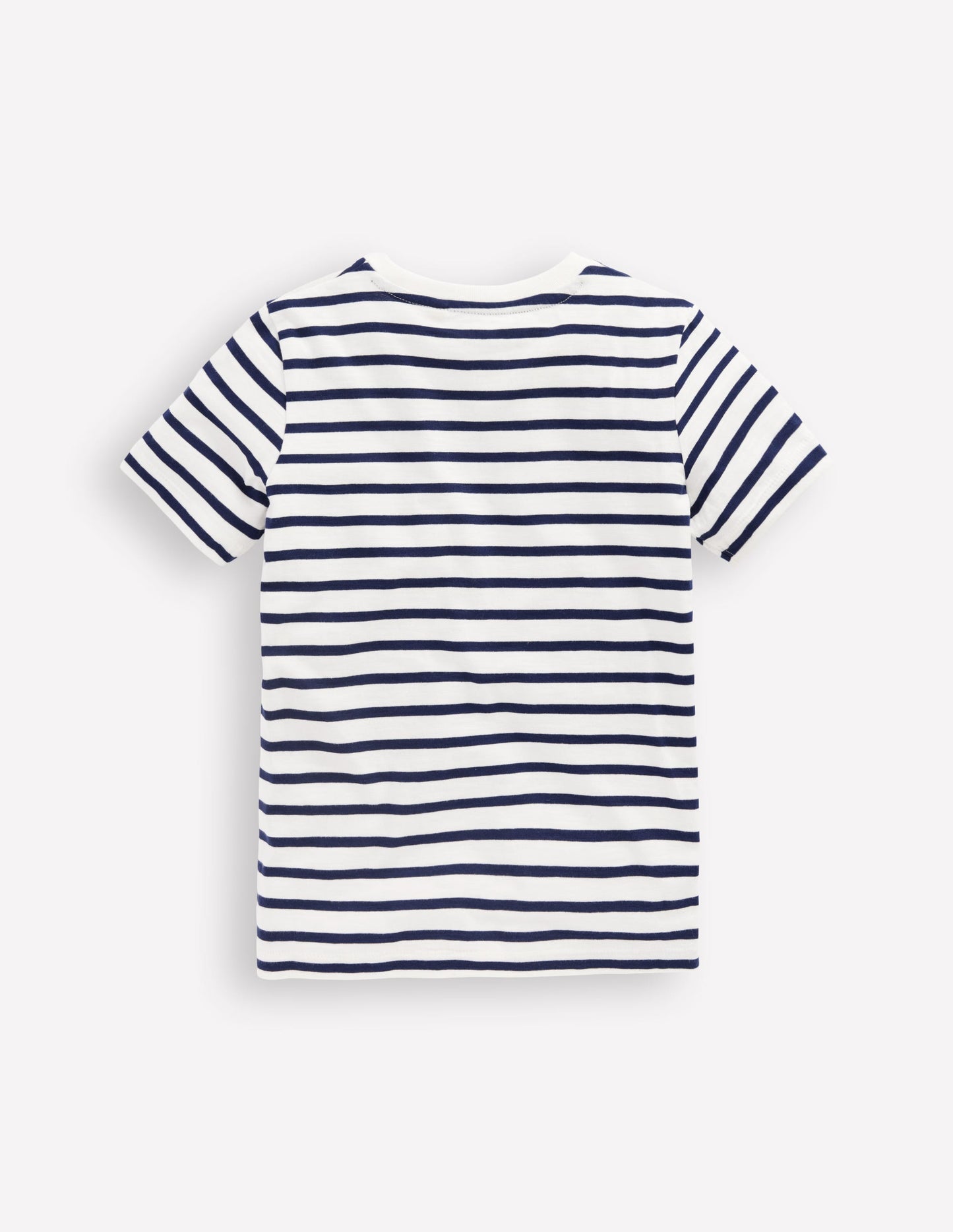 Everyday Short Sleeve T-Shirt-Ivory/College Navy