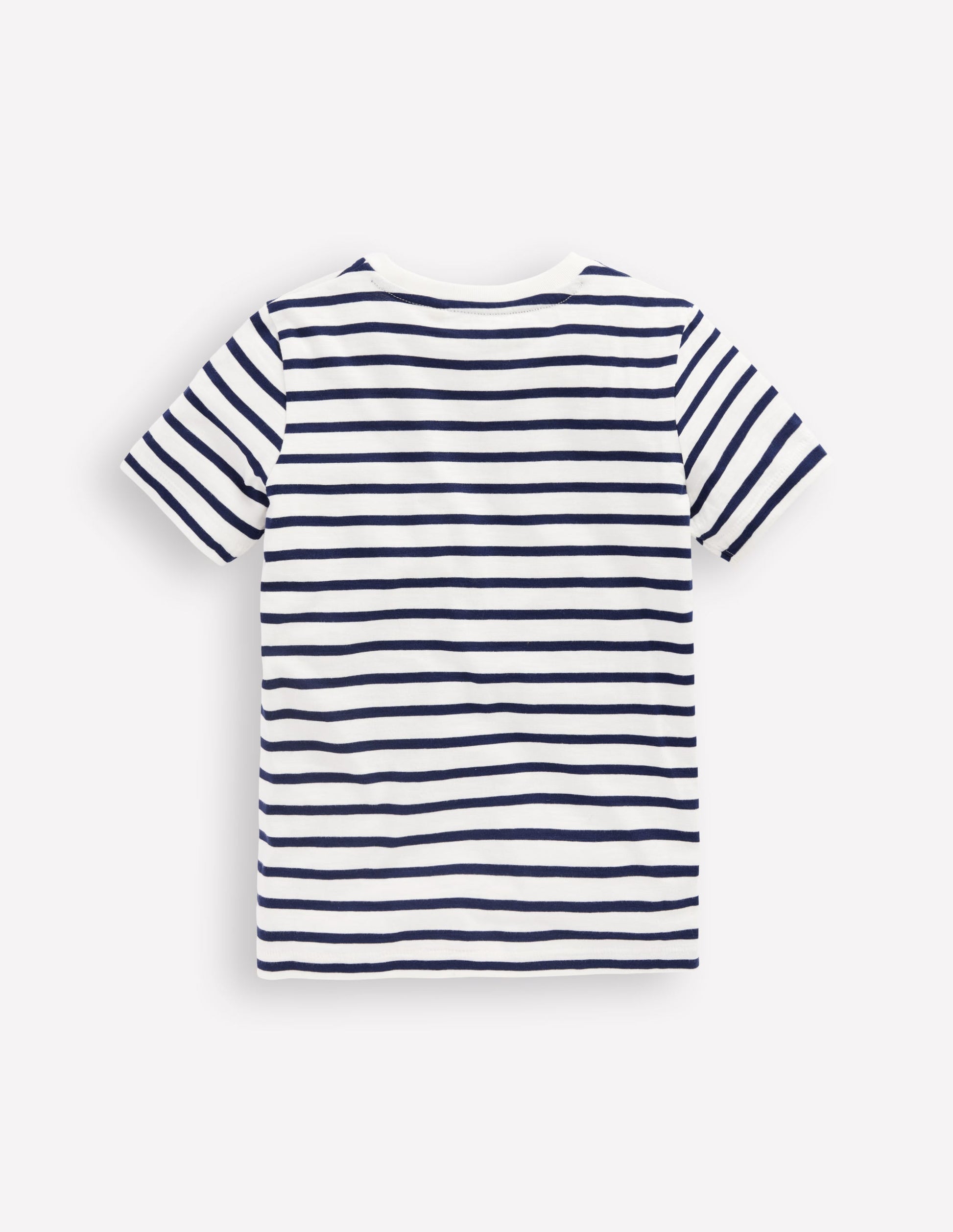 Everyday Short Sleeve T-Shirt-Ivory/College Navy-2
