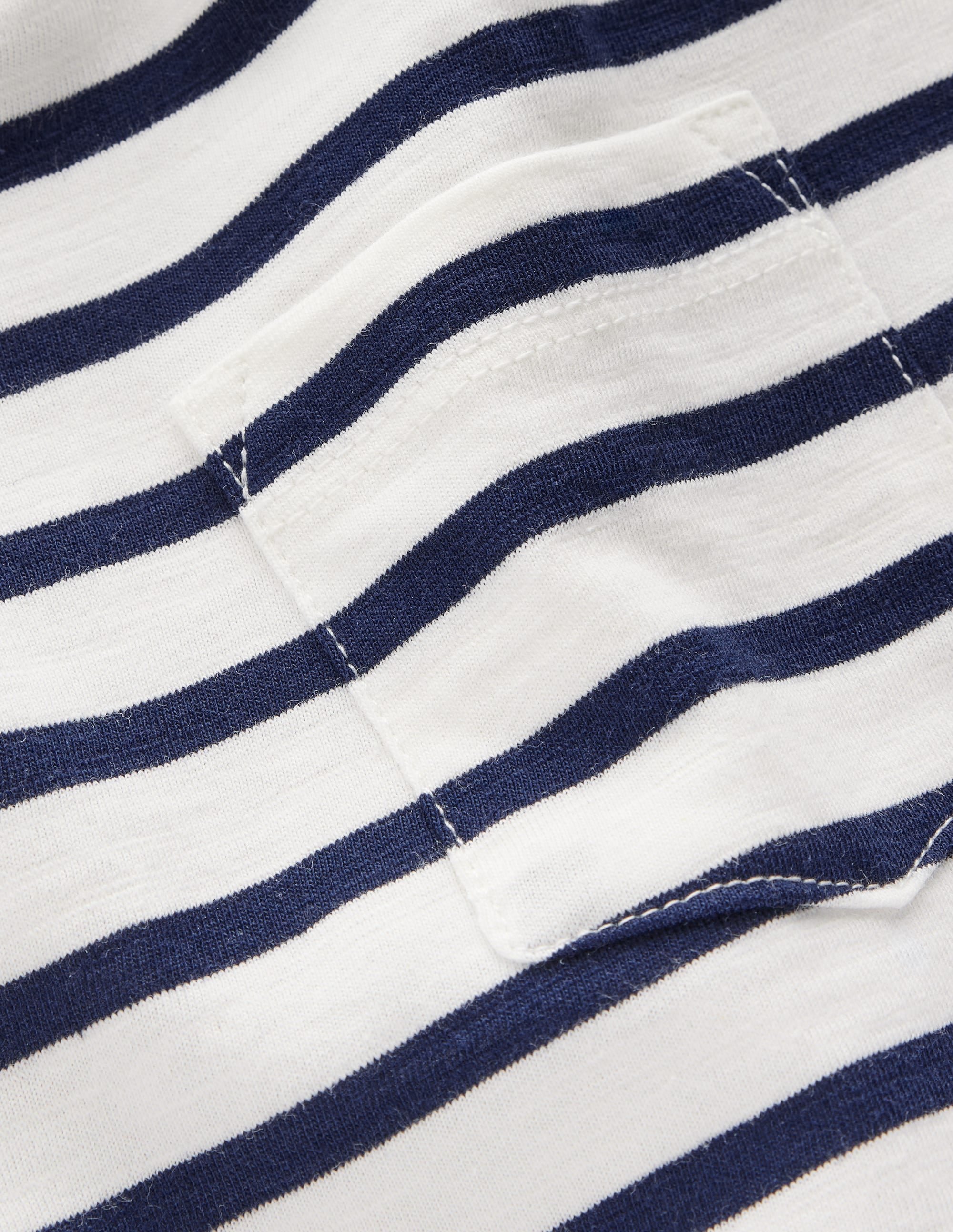Everyday Short Sleeve T-Shirt-Ivory/College Navy - Image 3