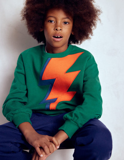 Fun Sweatshirt-Artichoke Green Lightning-3