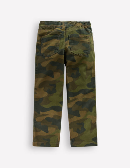Pull-on Cotton Pants-Camo-2