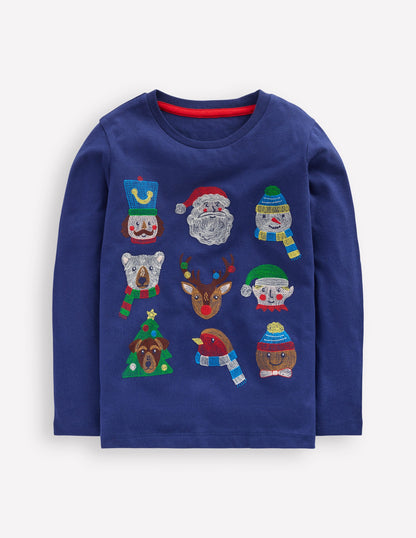 Superstitch Long Sleeve Top-Twilight Christmas Characters-1