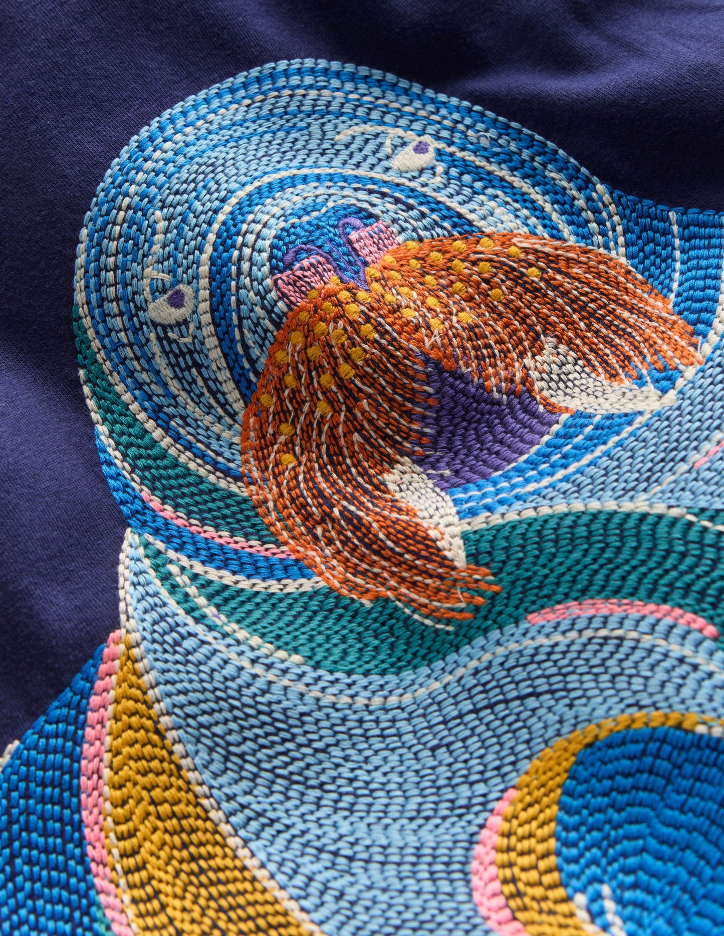 Superstitch Long Sleeve Top-Medieval Blue Walrus