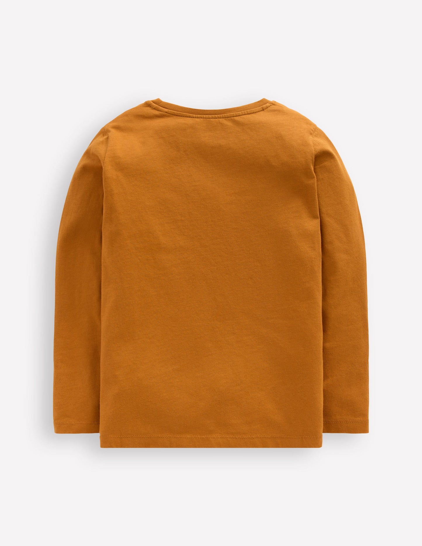 Long Sleeve Bouclé T-shirt-Toffee Brown Squirrel
