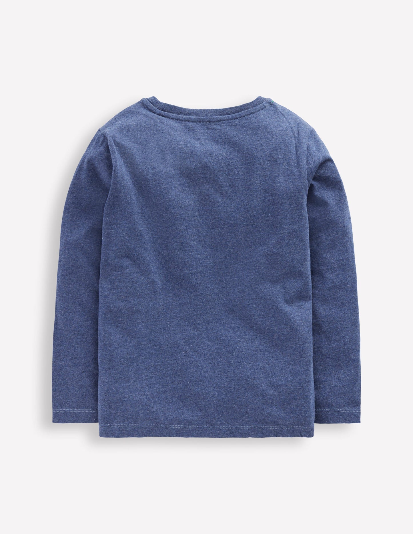 Long Sleeve Bouclé T-shirt-Denim Marl Monster Truck