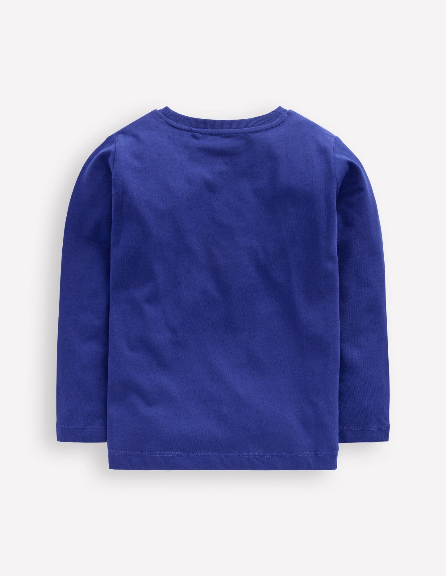 Long Sleeve Printed T-shirt-Sapphire Blue Vehicles