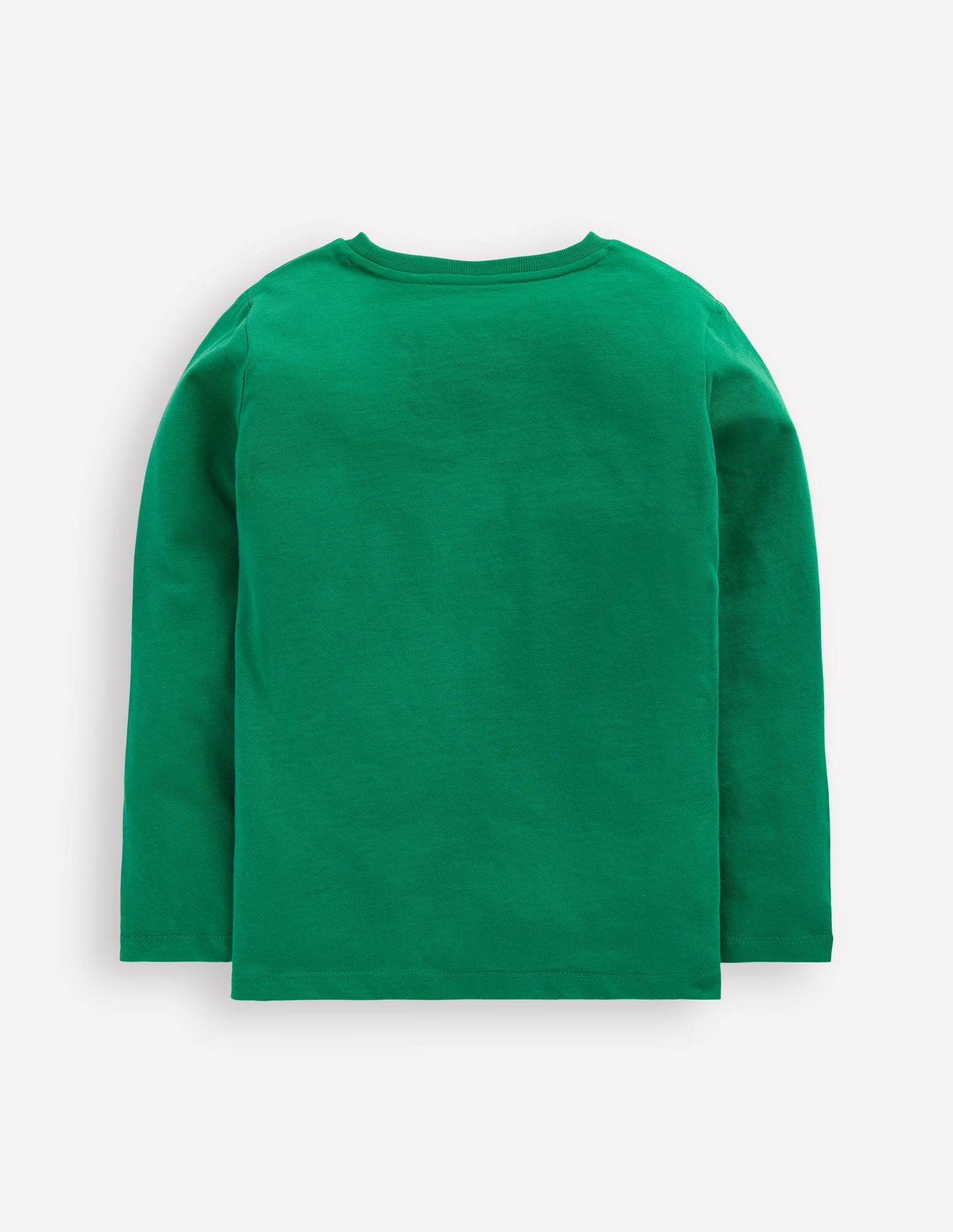 Long Sleeve Printed T-shirt-Pine Green Trains