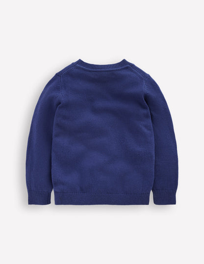 Fun Logo Sweater-College Navy Yeti-2