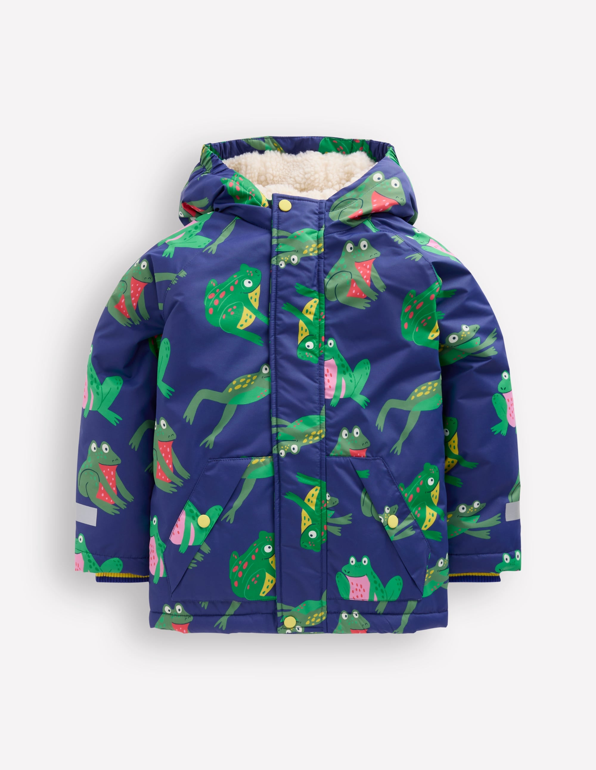 Borg Lined Anorak-Twilight Frogs | Boden USA
