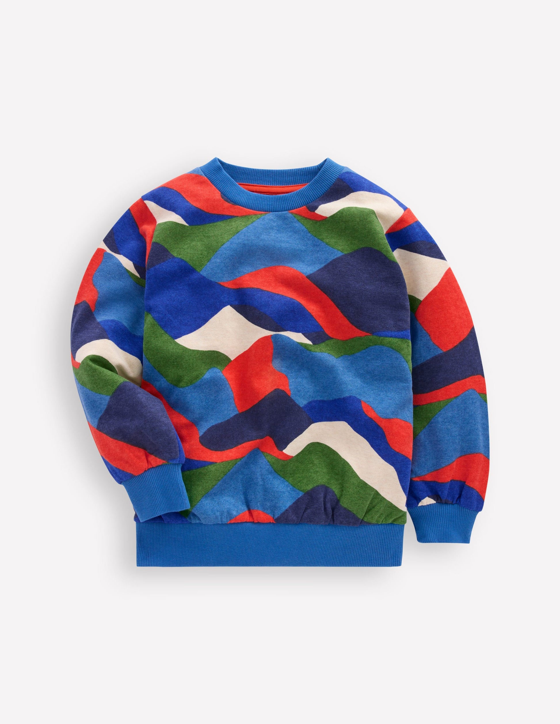 Everyday Printed Sweatshirt-Abstract Landscape-1