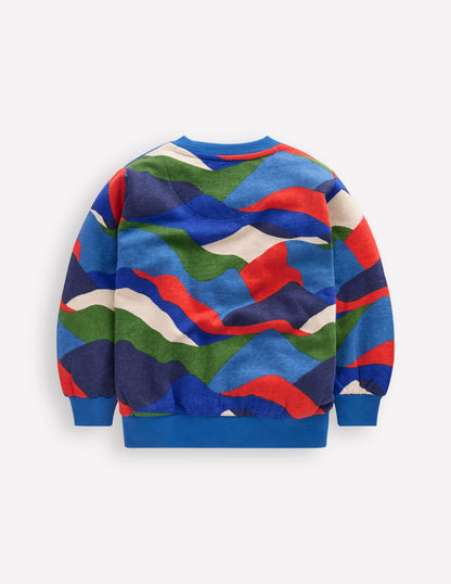 Everyday Printed Sweatshirt-Abstract Landscape-3