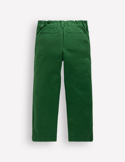 Everyday Relaxed Pants-Pine Green Twill-4