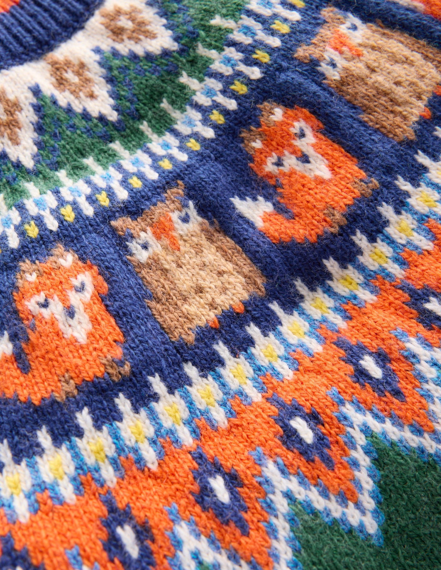 Fair Isle Jumper-Jewel Green Woodland