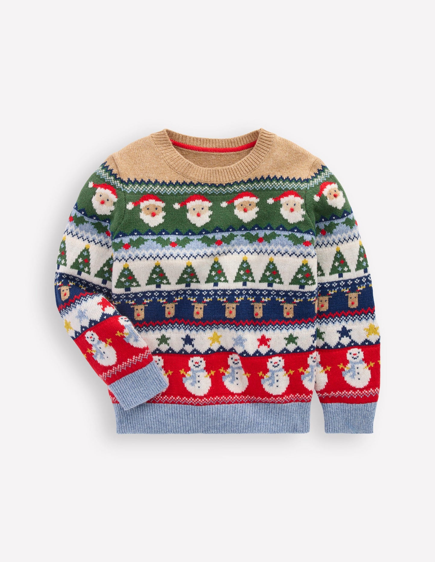 Fair Isle Jumper-Multi Christmas Fairisle