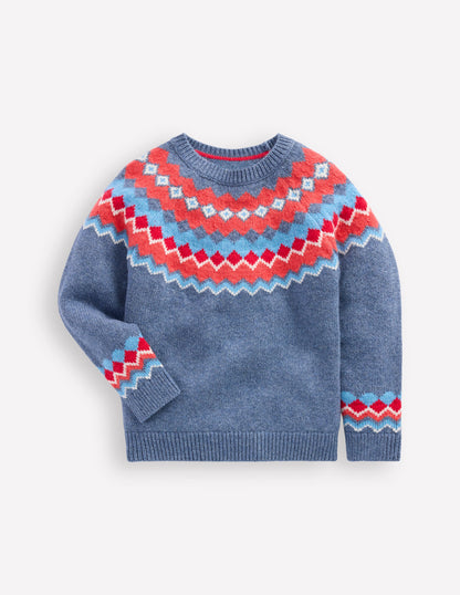 Fair Isle Jumper-Blue Classic Fair Isle-3
