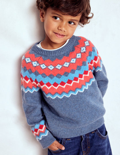 Fair Isle Jumper-Blue Classic Fair Isle-2