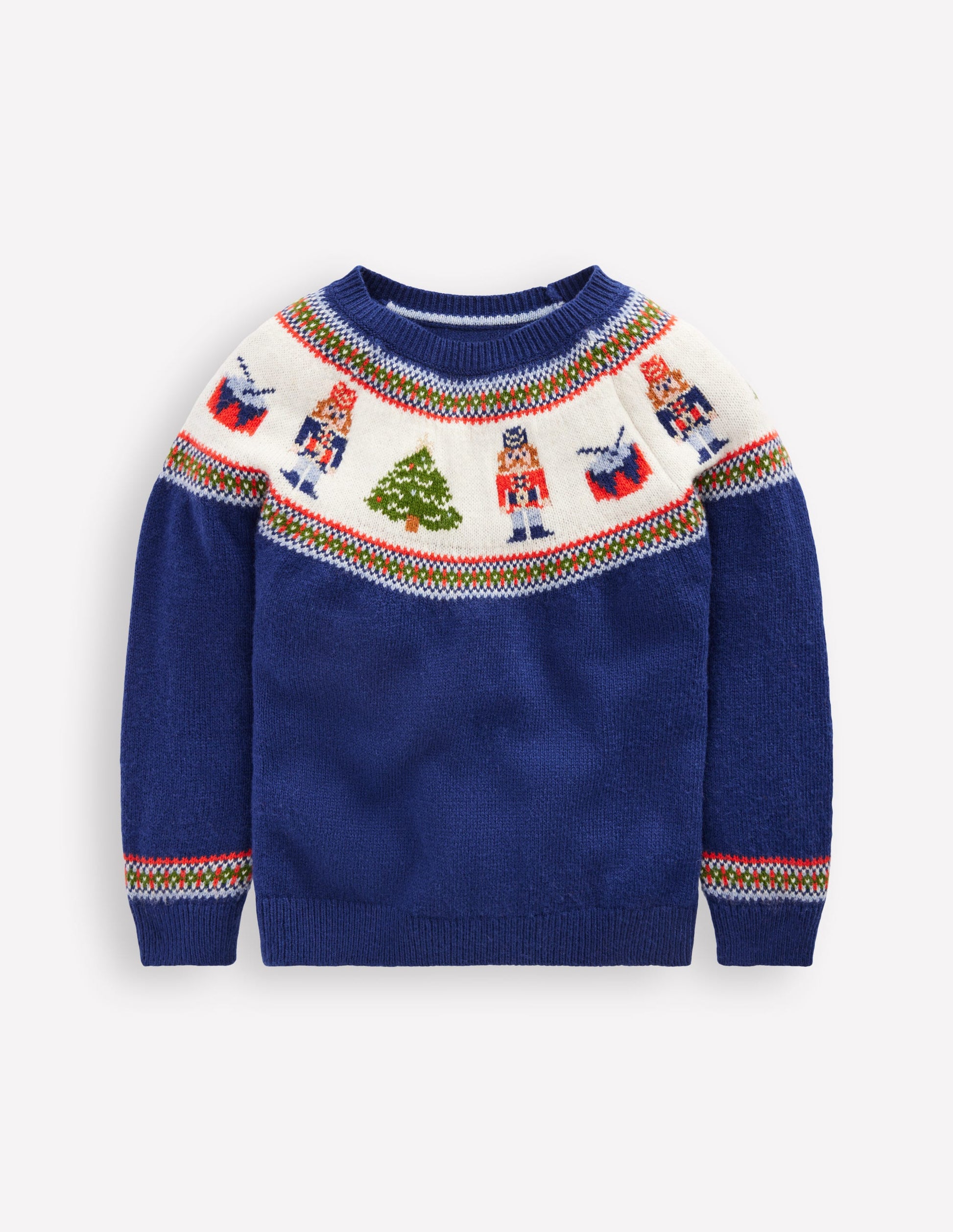 Fair Isle Jumper-College Navy Nutcracker-2