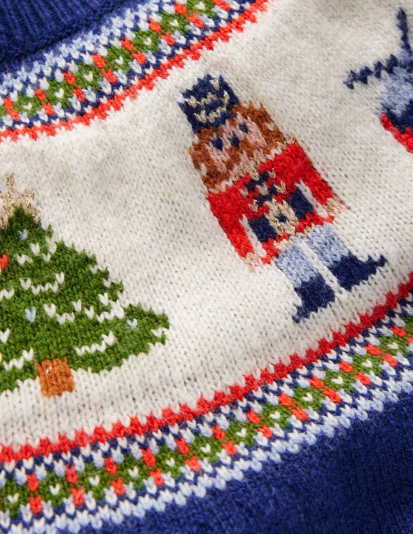 Fair Isle Jumper-College Navy Nutcracker
