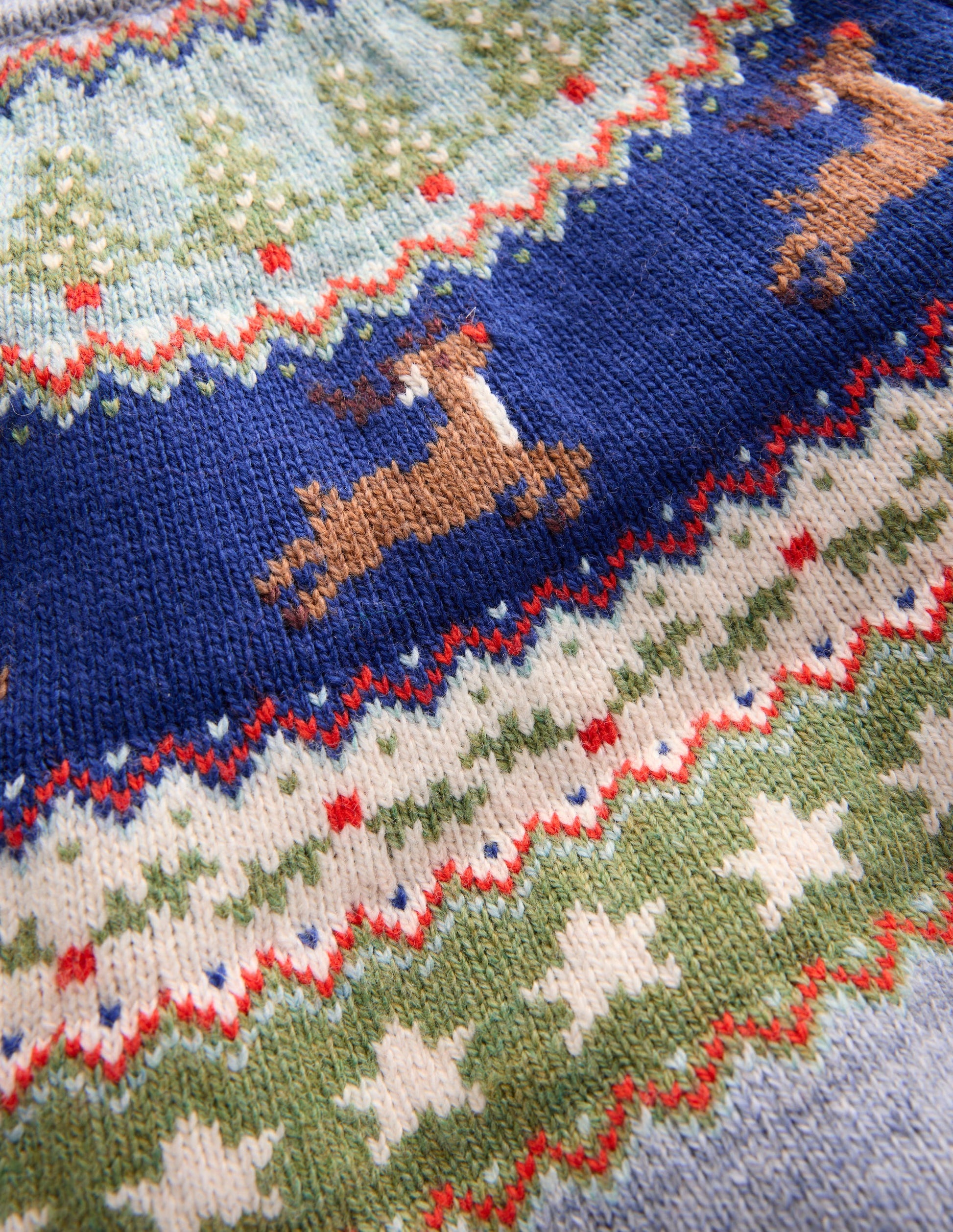 Fair Isle Jumper-Glacier Blue Reindeer-5