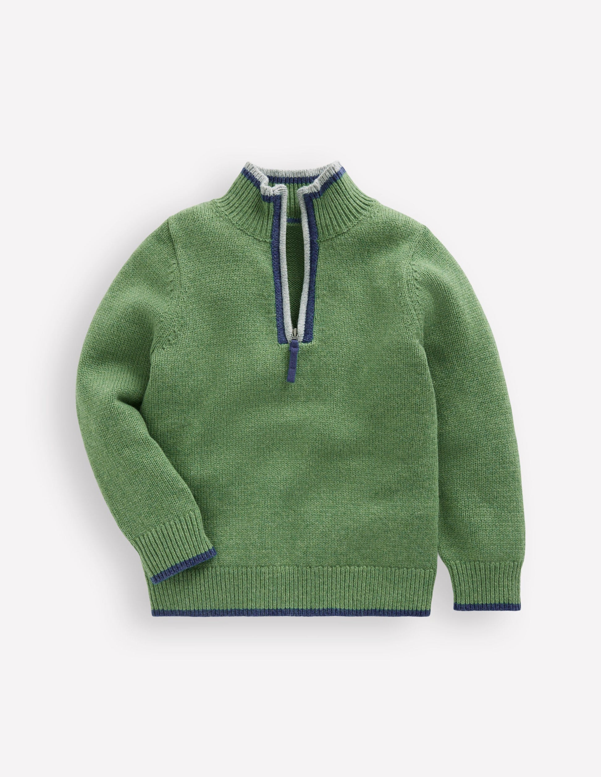 Heritage Half-zip Sweater-Safari Green-4