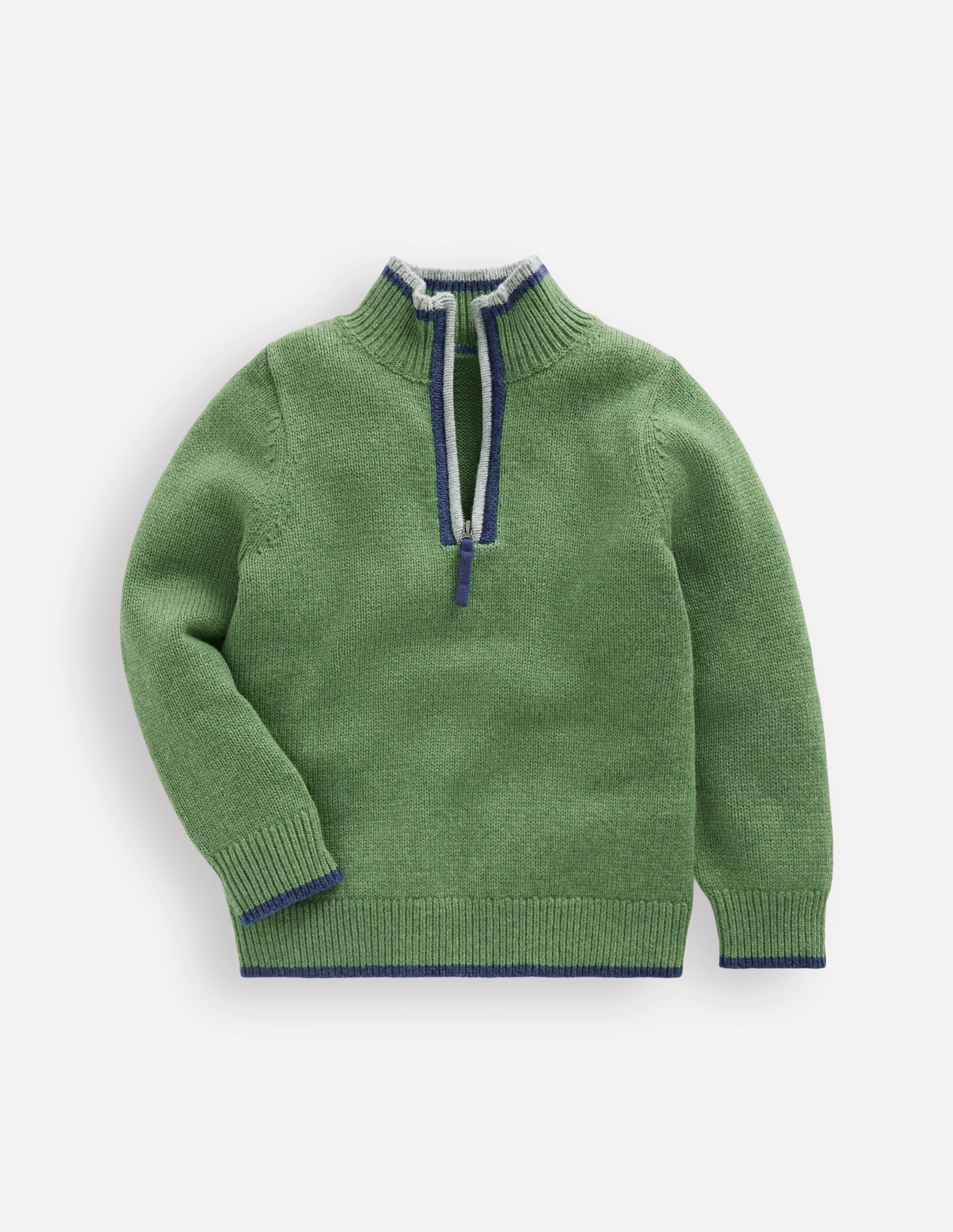 Heritage Half-Zip Sweater-Safari Green - Image 4